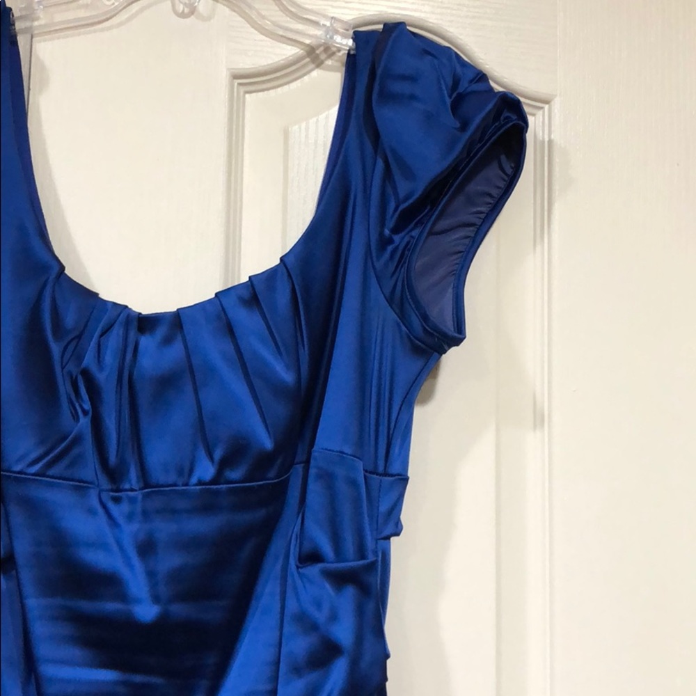Blue Silk Dress